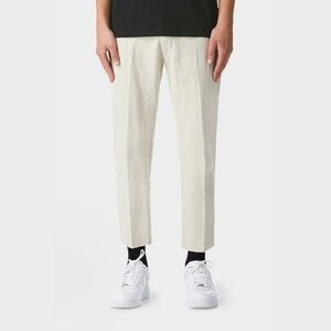 I Love Ugly Men’s Linen Slim Kobe Pants in Bone Beige Size L